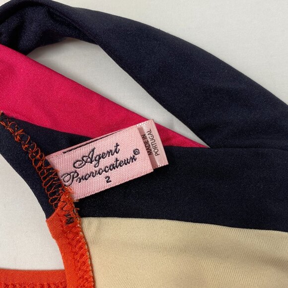 Agent Provocateur Mazzy Coral Fuchsia Black Bikini 3/2 Set NWT - Picture 9 of 10